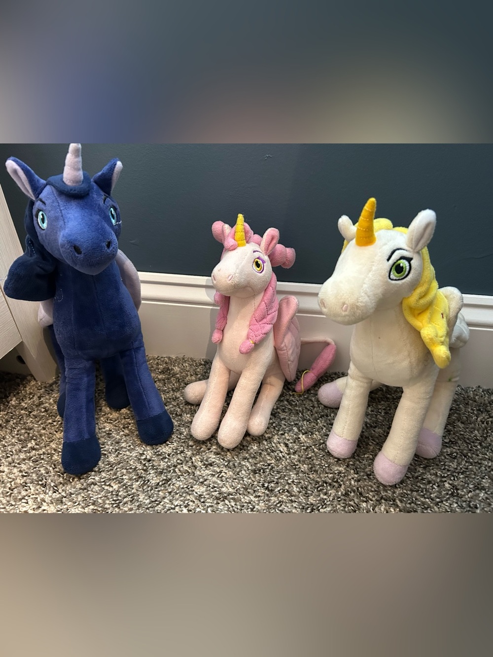 Mia and Me - Onchao, Ono, and Kyara Plush unicorns set